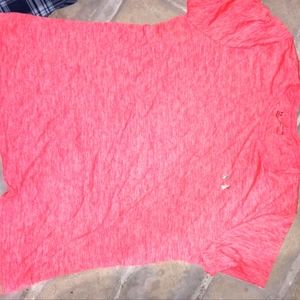 Woman short sleeve under armour pink